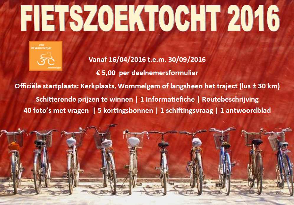 Fietszoektocht 2016