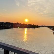 Zon op kanaal